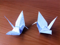 Origamifigurer i papir