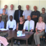 Per Kallestrup, nummer fem fra højre, bagerste række, ses her til symposium i Rwanda. Foto: Michael Schriver