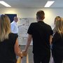 Each morning for three and a half weeks, Team Leader Karsten Vraa Nielsen met with the five-member test team in front of the board to agree on who would solve which tasks.