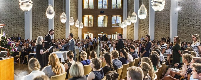 Health will in future provide subsidies for graduation ceremonies for all of the faculty's degree programmes. Photo: Anders Trærup, AU Communication