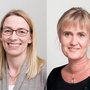 Nete Dorff Ramlau-Hansen (t.v.) og Lise Terkildsen er tiltrådt som nye funktionschefer i Administrationscenter Health.