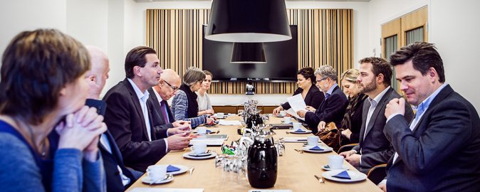 The Dean of Health had gathered his central management team for the meeting with the Higher Education Minister Morten Østergaard.
