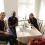 Michael Schriver, Vincent Cubaka og Ditte Andreasen ser frem til fortsat at arbejde med sundhedspersonale og patienter i Rwanda.