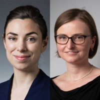 Christine Parsons (left) and Joanna Kalucka, both assistant professors at Health, have received fellowships from the Carlsberg Foundation. Photo: AU.