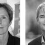 Aarhus Universitets Jubilæumsfonds to prismodtagere 2021: Professor Eva Gulløv og lektor Lars Bo Gundersen.