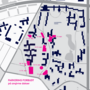 Klik på kortet for at gøre det stort - og se, hvilke parkeringspladser, der bliver berørt af Danmarks Største Fredagsbar og Idrætsdag.