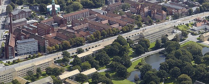 Employees and students are invited to voice their opinion on the development of the new Campus 2.0 on both sides of Nørrebrogade. Photo: AU Foto.