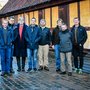 All nine course participants at a workshop in the Old Town in Aarhus. Photo: Mads Ronald Dahl